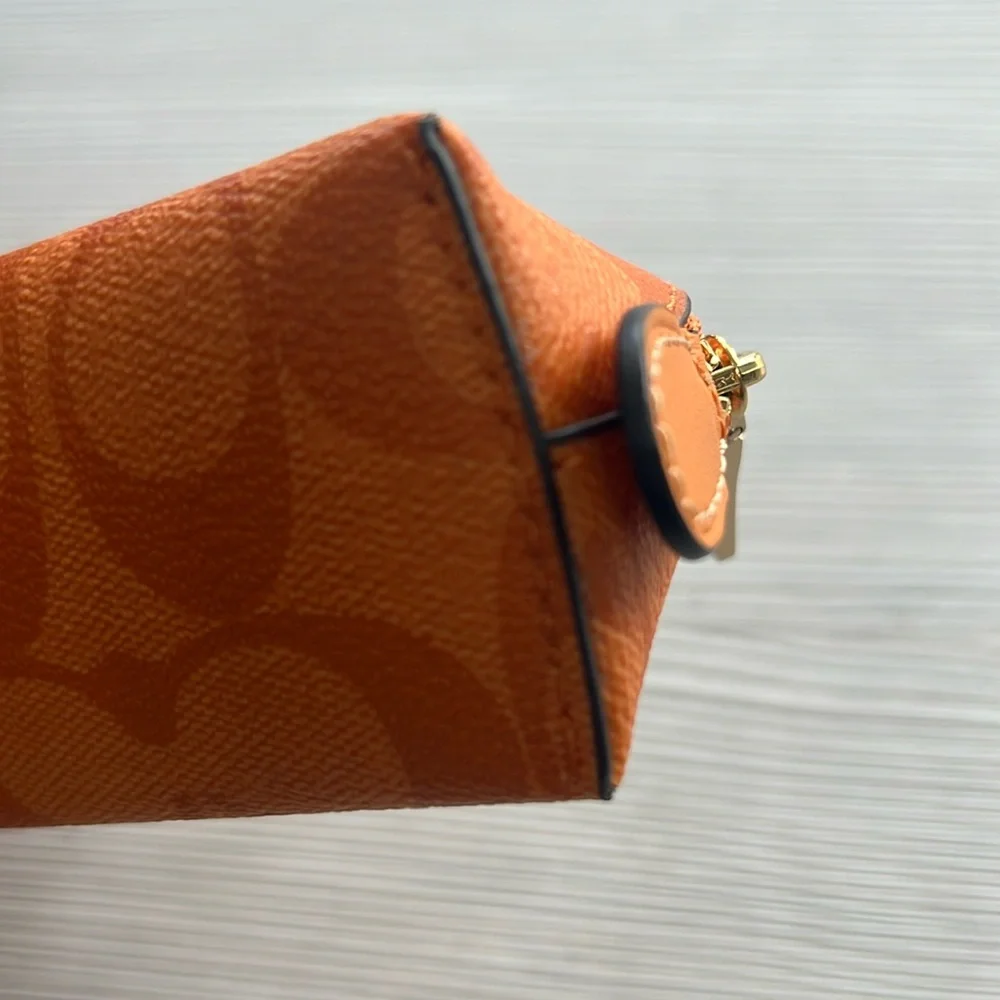 Coach Signature Orange pencil case